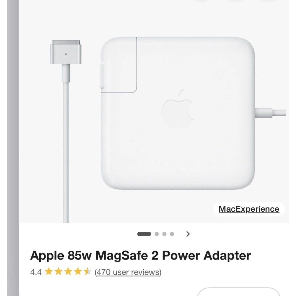 Apple Genuine Oem MagSafe 2 85W Power Adapter A1424 Authentic Apple Charger